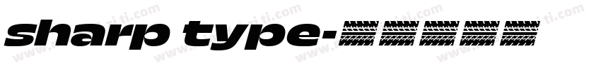 sharp type字体转换